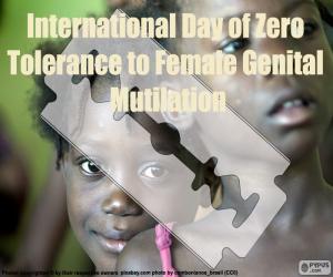 пазл Международный день нулевой терпимости калечения женских половых органов